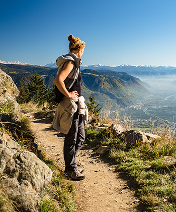Wanderung am Berg